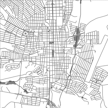 ROAD MAP OF ALFENAS, BRAZIL BY MAPBAKES