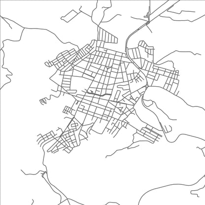 ROAD MAP OF ALPINOPOLIS, BRAZIL BY MAPBAKES