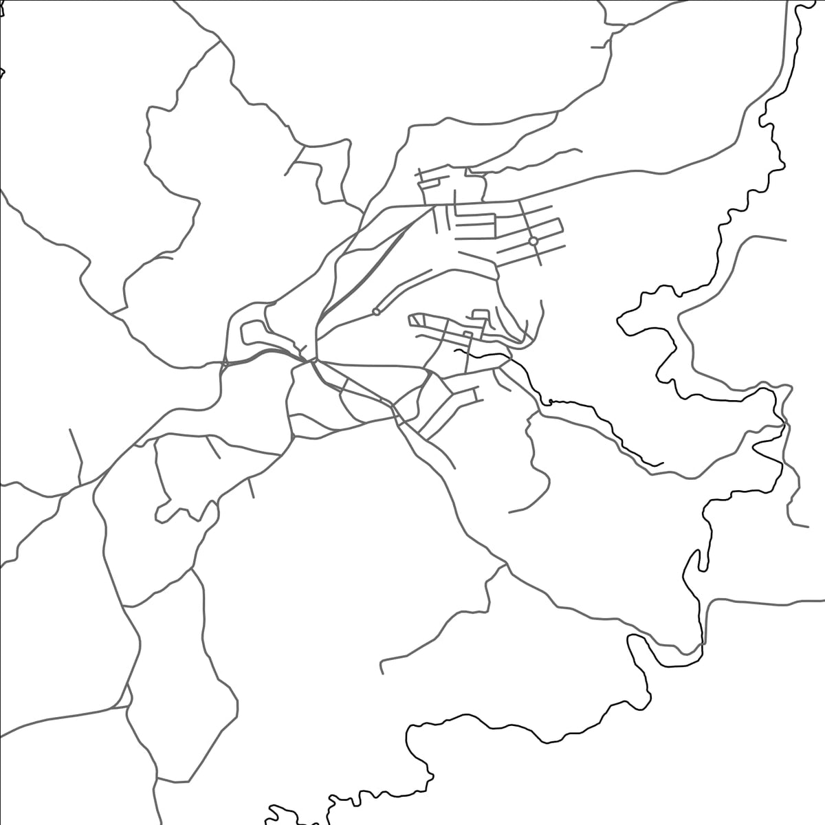 ROAD MAP OF ALTO RIO DOCE, BRAZIL BY MAPBAKES