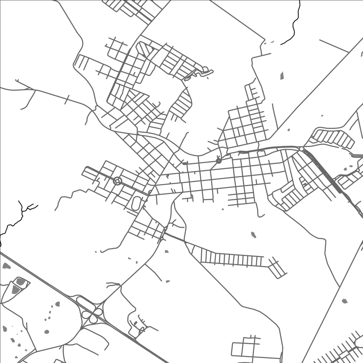 ROAD MAP OF ALVARES MACHADO, BRAZIL BY MAPBAKES