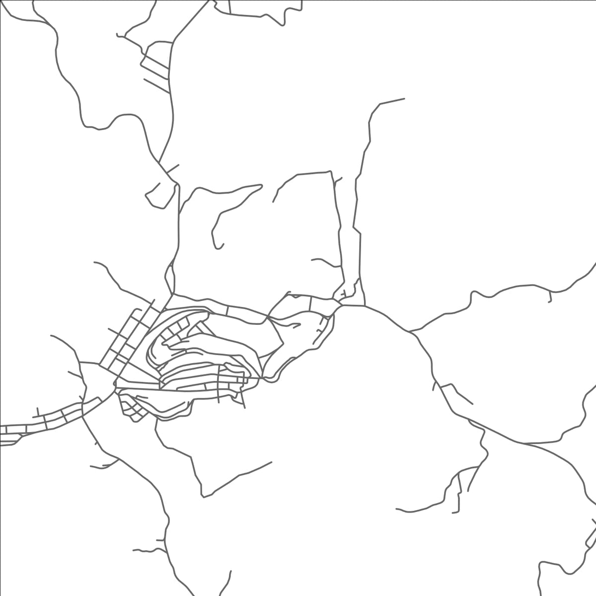 ROAD MAP OF ALVINOPOLIS, BRAZIL BY MAPBAKES