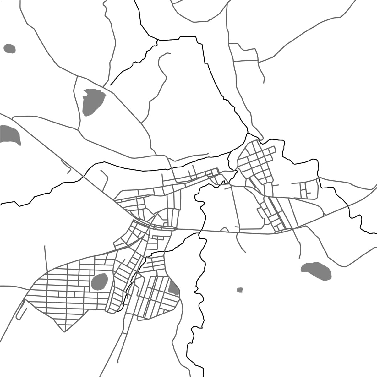ROAD MAP OF ANAGE, BRAZIL BY MAPBAKES