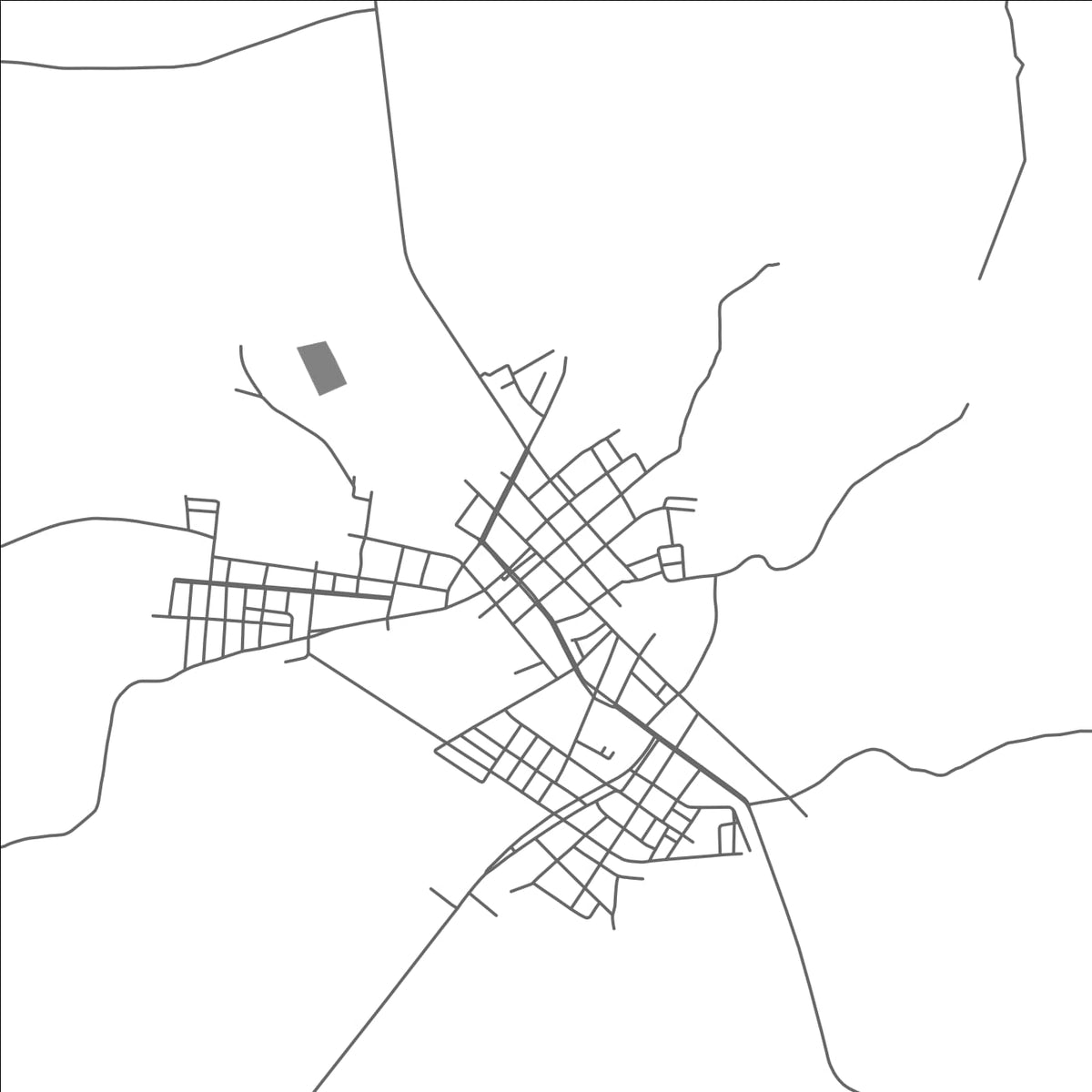 ROAD MAP OF ANANAS, BRAZIL BY MAPBAKES