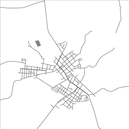 ROAD MAP OF ANANAS, BRAZIL BY MAPBAKES