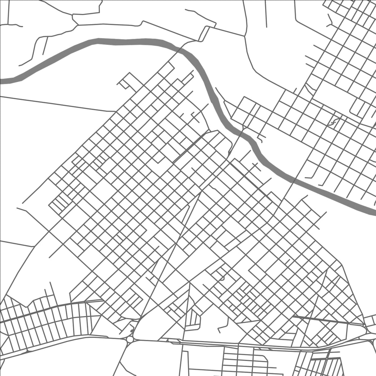 ROAD MAP OF ANASTACIO, BRAZIL BY MAPBAKES