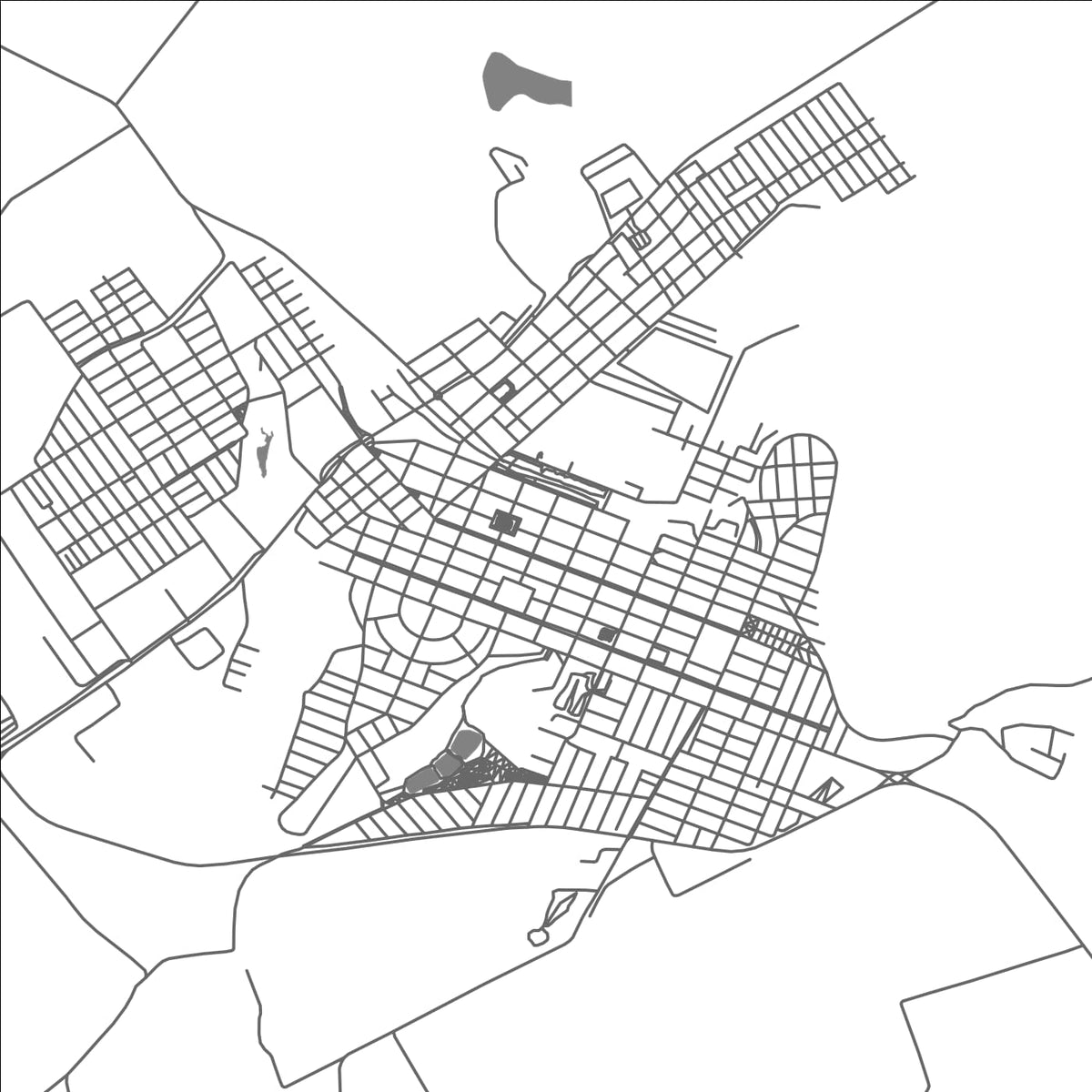 ROAD MAP OF ANDIRA, BRAZIL BY MAPBAKES