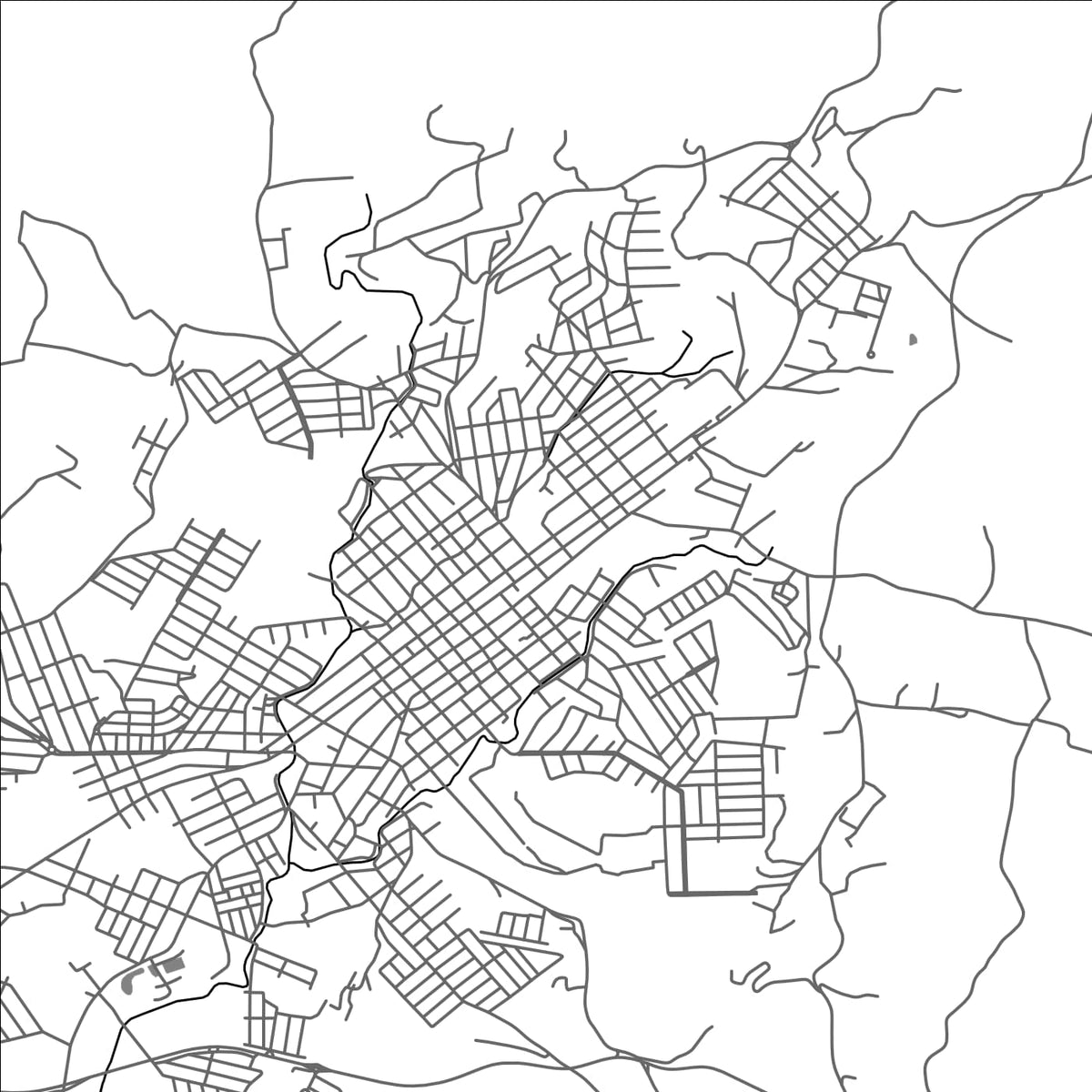 ROAD MAP OF ANDRADAS, BRAZIL BY MAPBAKES