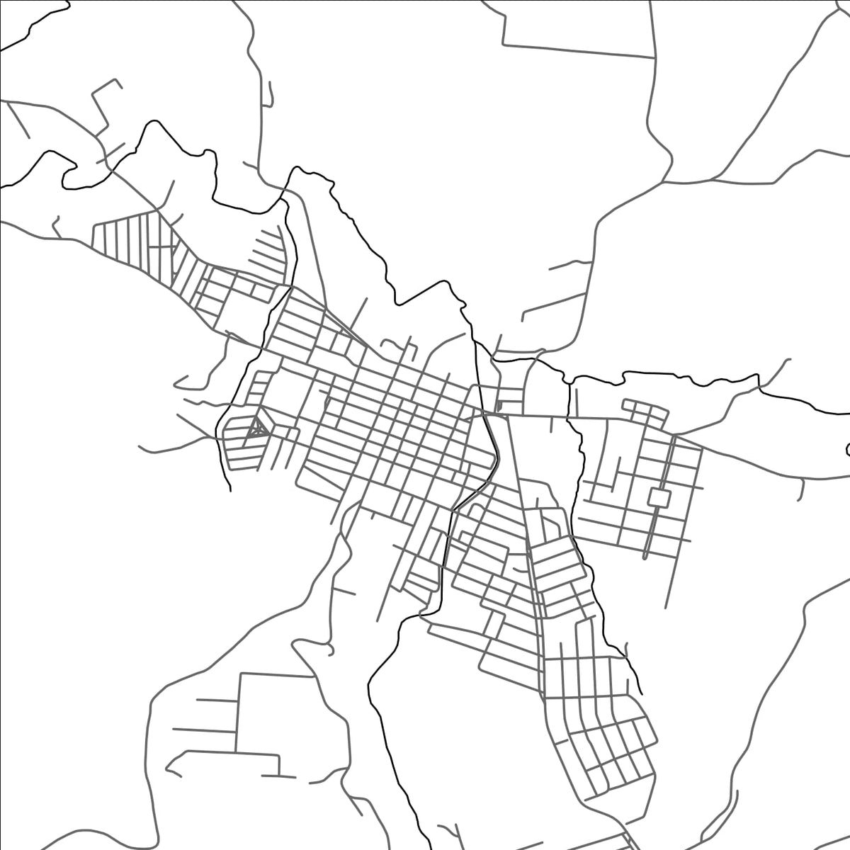 ROAD MAP OF ANGATUBA, BRAZIL BY MAPBAKES