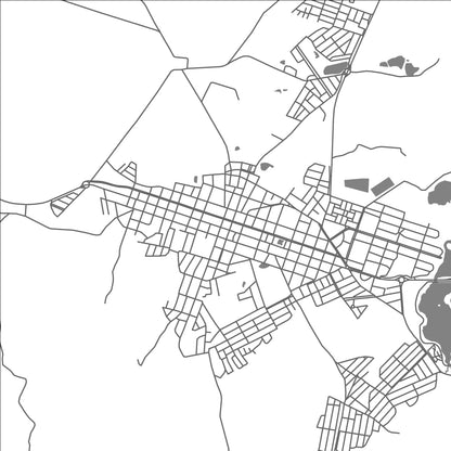 ROAD MAP OF ANICUNS, BRAZIL BY MAPBAKES