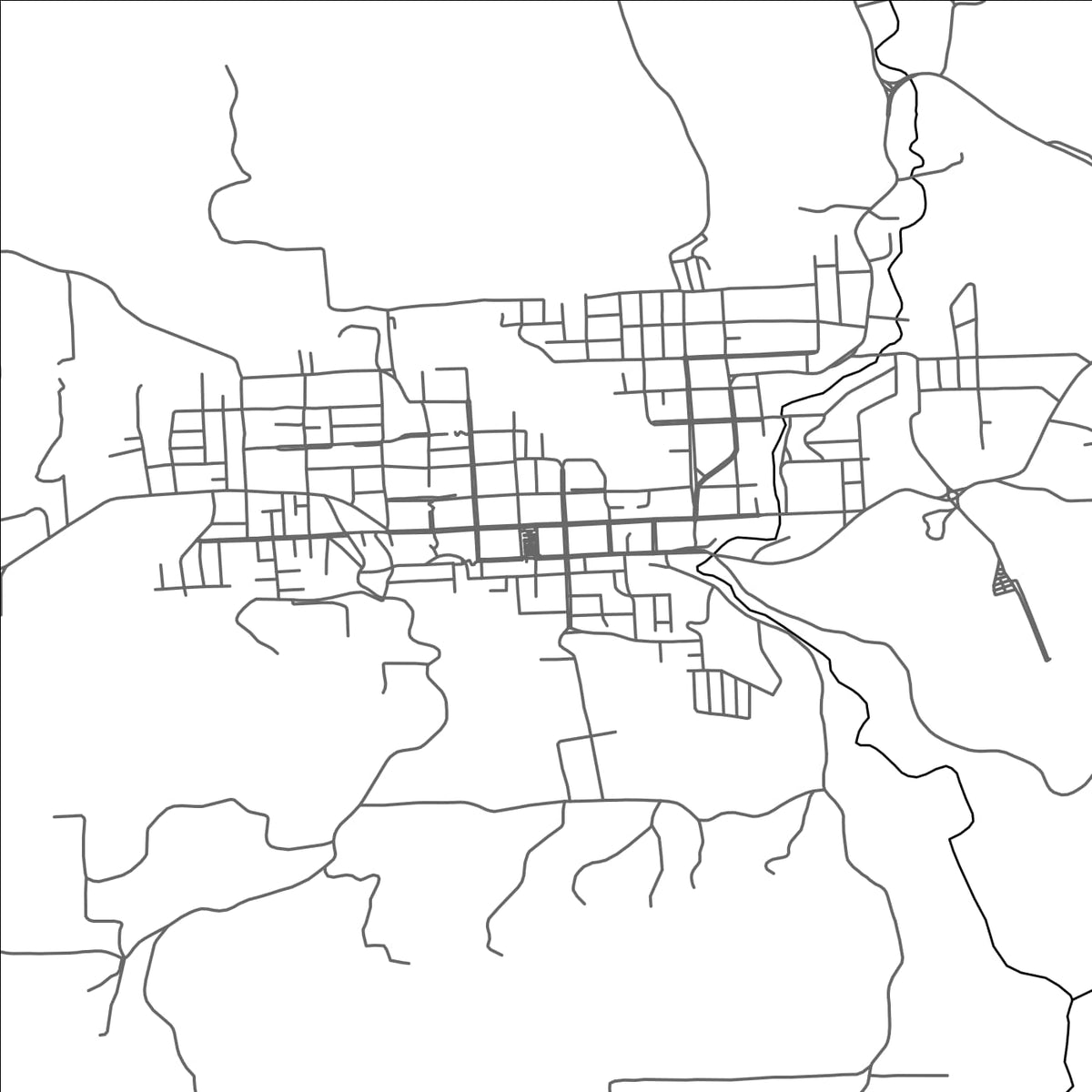 ROAD MAP OF ANTONIO PRADO, BRAZIL BY MAPBAKES