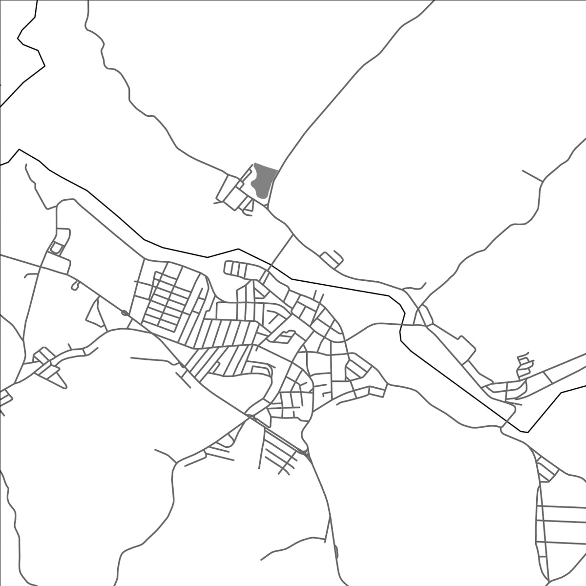 ROAD MAP OF APERIBE, BRAZIL BY MAPBAKES