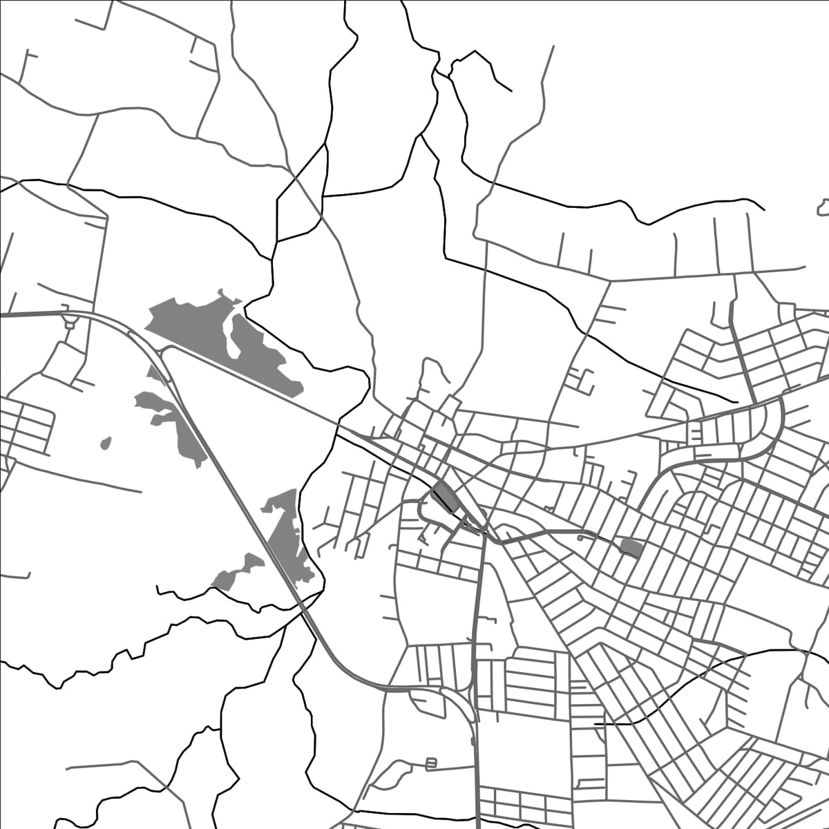 ROAD MAP OF AQUIRAZ, BRAZIL BY MAPBAKES