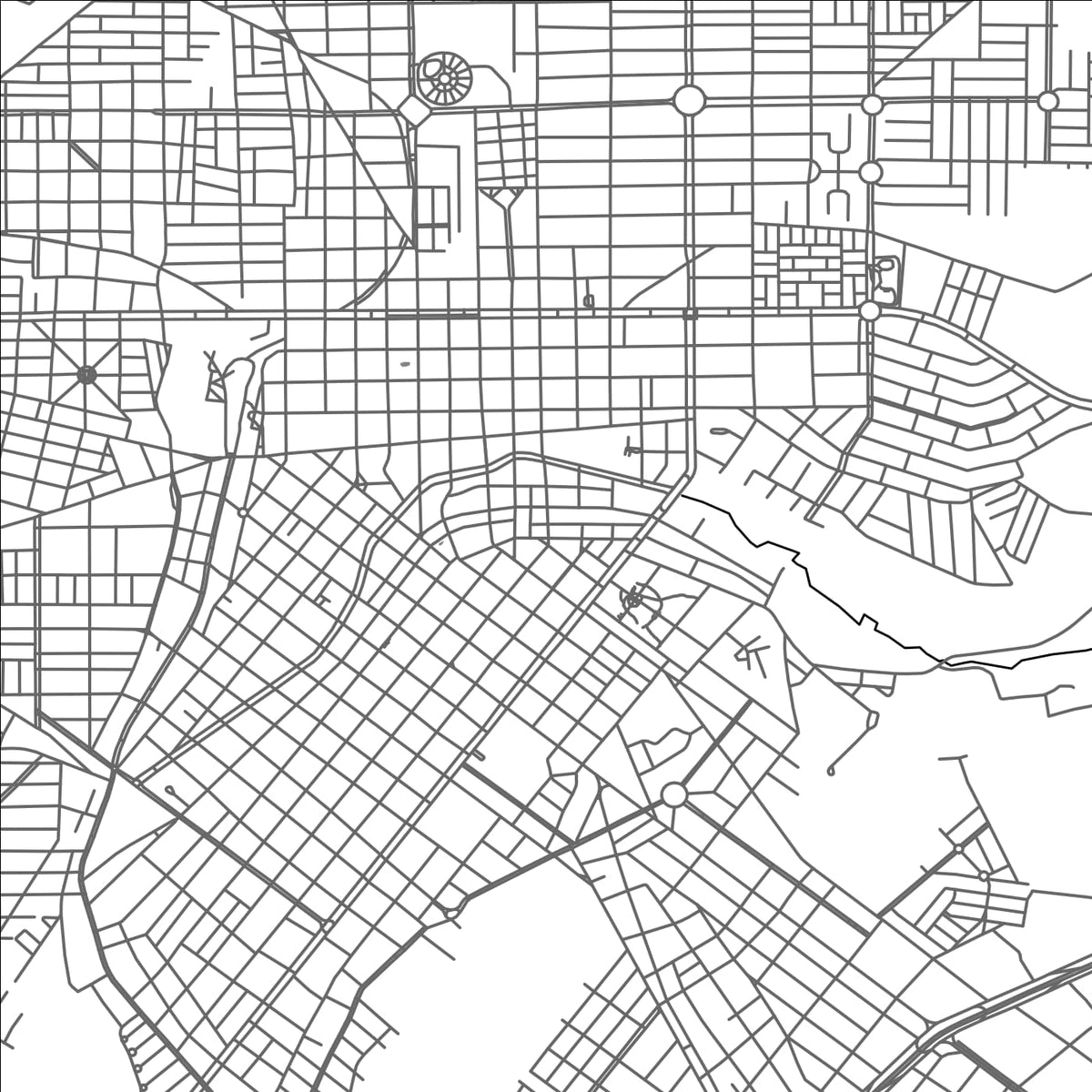 ROAD MAP OF ARAGUARI, BRAZIL BY MAPBAKES