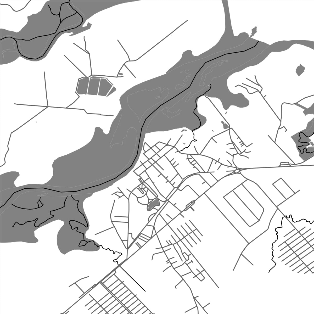 ROAD MAP OF ARAQUARI, BRAZIL BY MAPBAKES