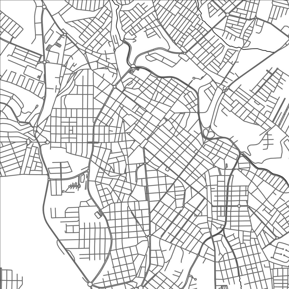 ROAD MAP OF ARAXA, BRAZIL BY MAPBAKES