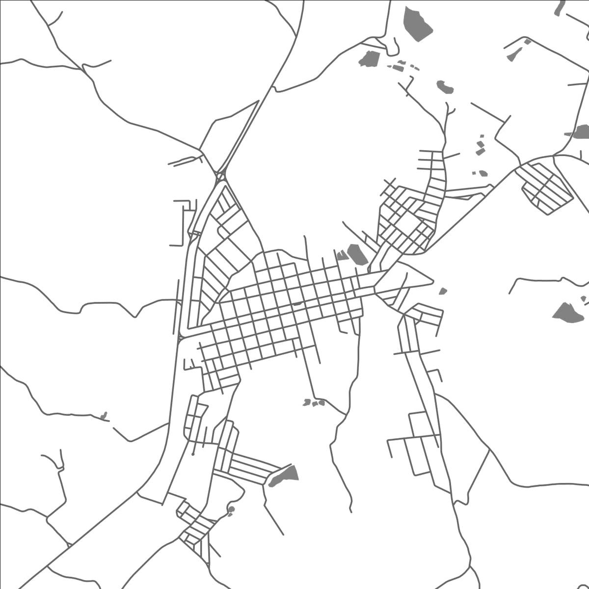 ROAD MAP OF ARCEBURGO, BRAZIL BY MAPBAKES