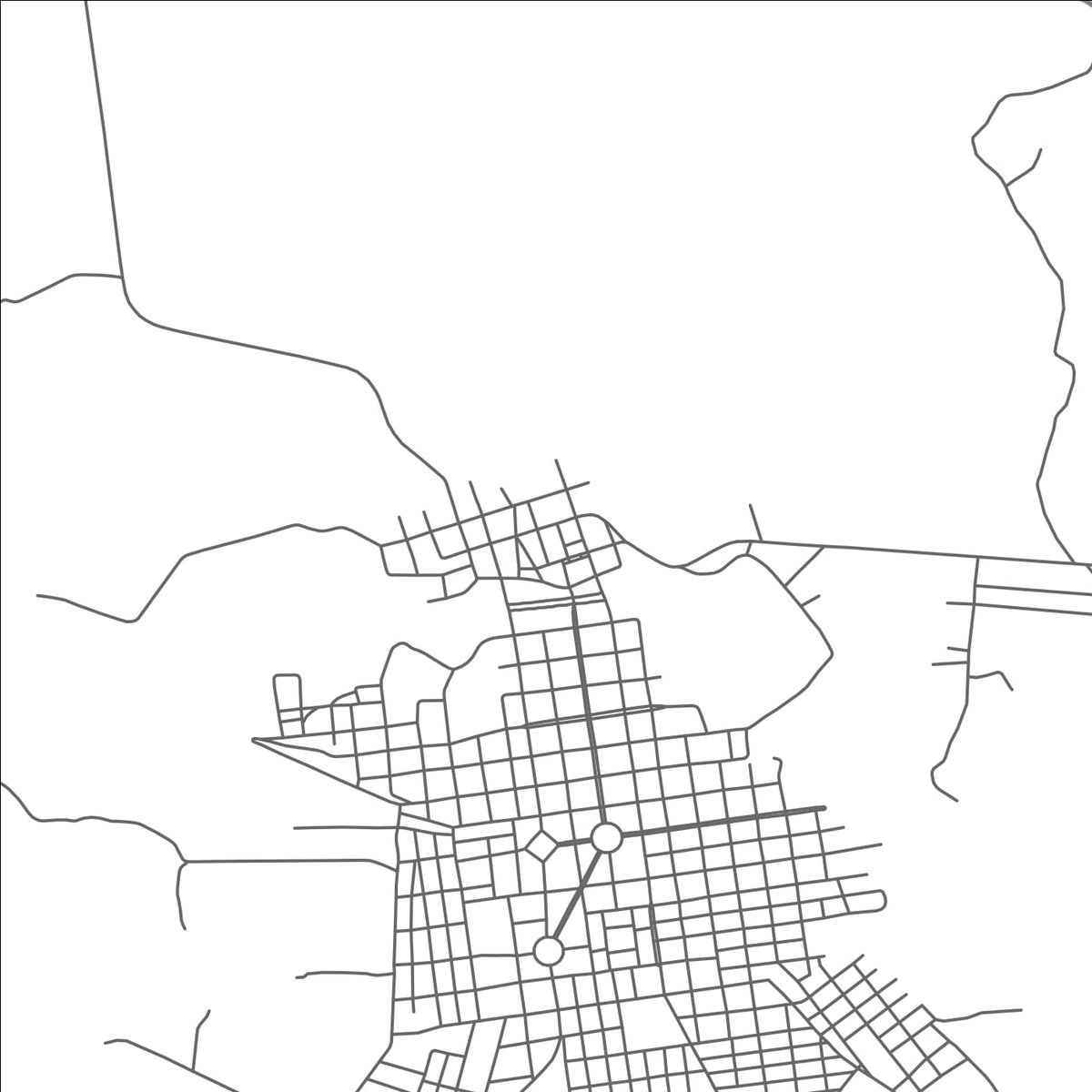 ROAD MAP OF ARENAPOLIS, BRAZIL BY MAPBAKES