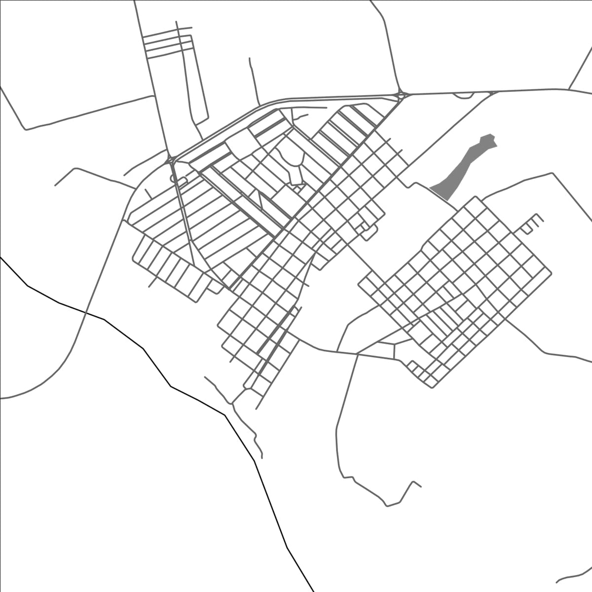 ROAD MAP OF ARINOS, BRAZIL BY MAPBAKES