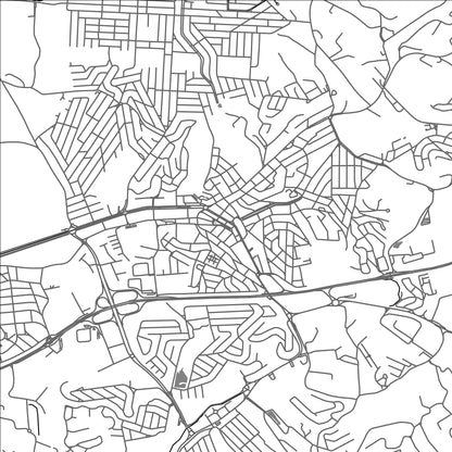 ROAD MAP OF ARUJA, BRAZIL BY MAPBAKES