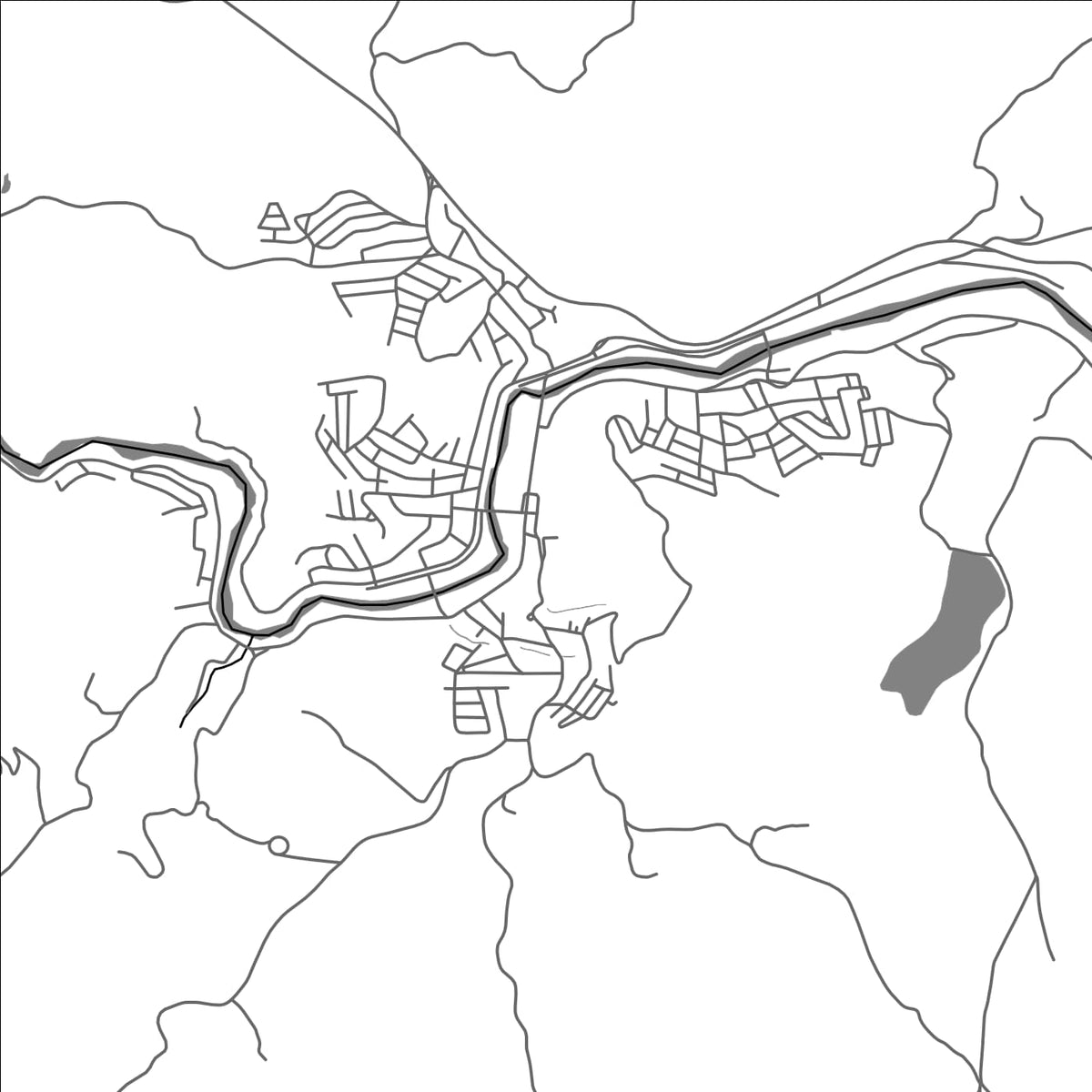 ROAD MAP OF ASTOLFO DUTRA, BRAZIL BY MAPBAKES
