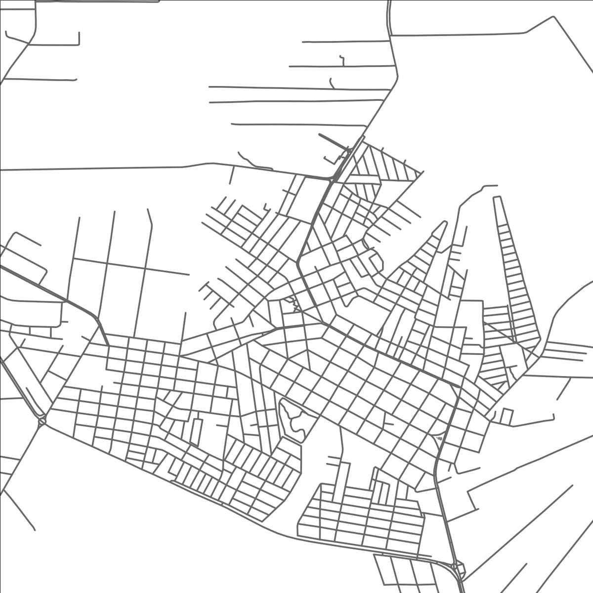 ROAD MAP OF ASTORGA, BRAZIL BY MAPBAKES