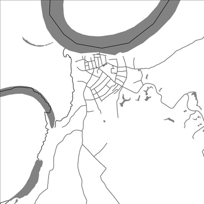 ROAD MAP OF ATALAIA DO NORTE, BRAZIL BY MAPBAKES