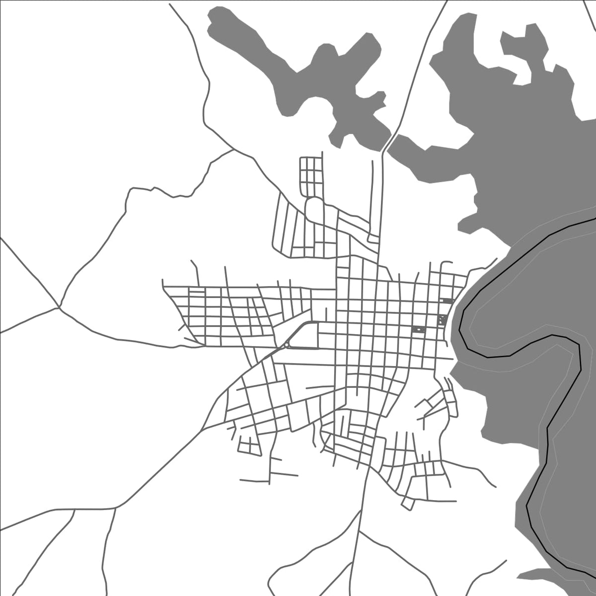 ROAD MAP OF AUGUSTO CORREA, BRAZIL BY MAPBAKES