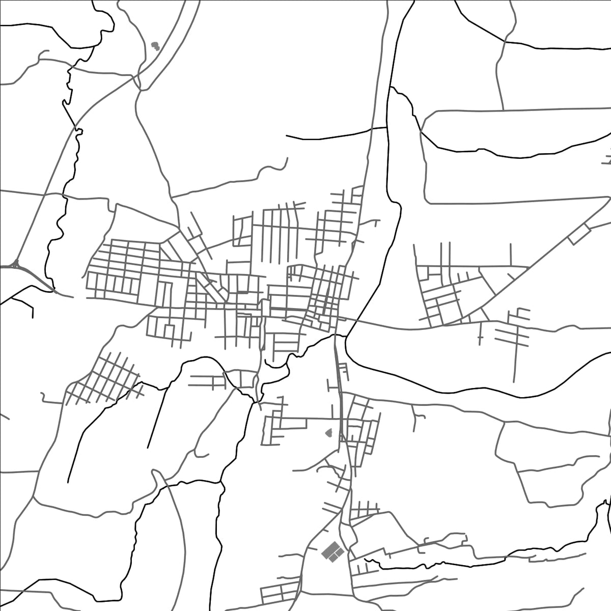 ROAD MAP OF AURORA, BRAZIL BY MAPBAKES