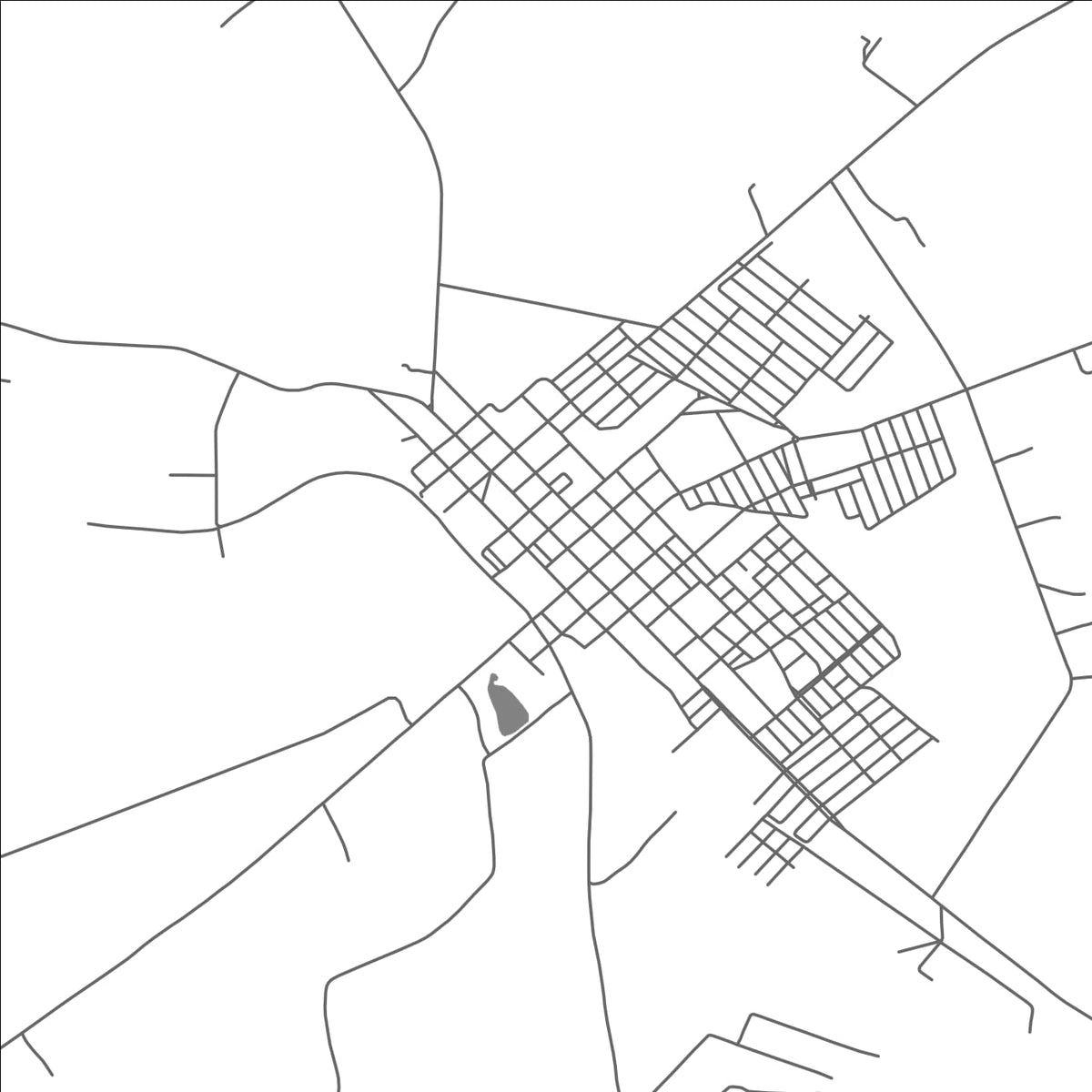 ROAD MAP OF AVANHANDAVA, BRAZIL BY MAPBAKES