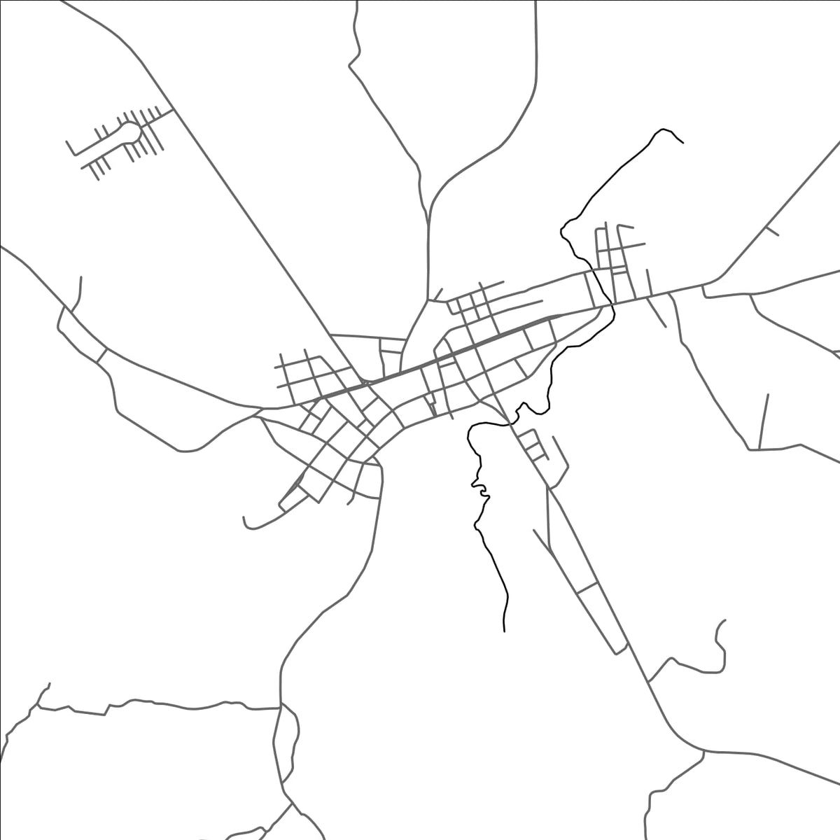 ROAD MAP OF AXIXA DO TOCANTINS, BRAZIL BY MAPBAKES