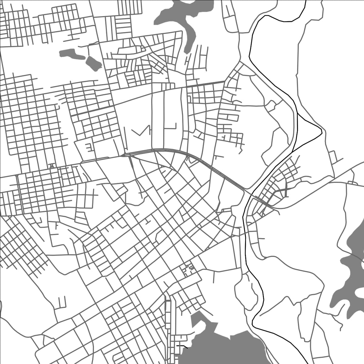 ROAD MAP OF BACABAL, BRAZIL BY MAPBAKES