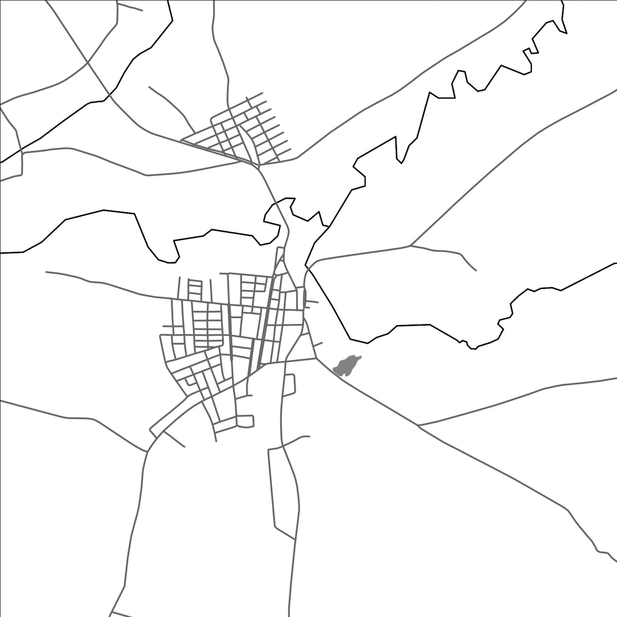 ROAD MAP OF BAIANOPOLIS, BRAZIL BY MAPBAKES