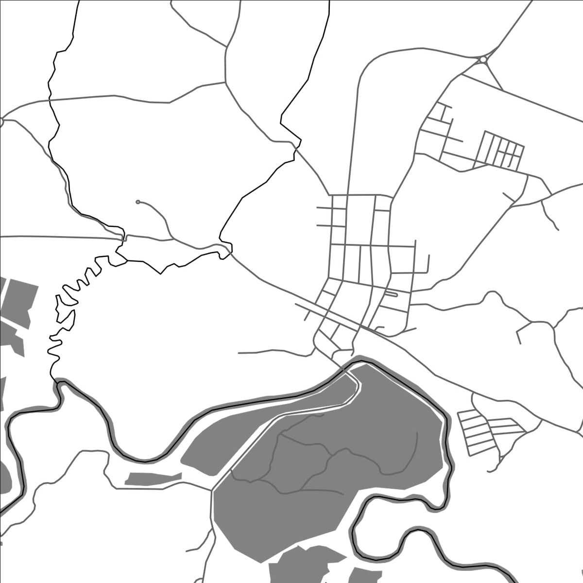 ROAD MAP OF BALSA NOVA, BRAZIL BY MAPBAKES