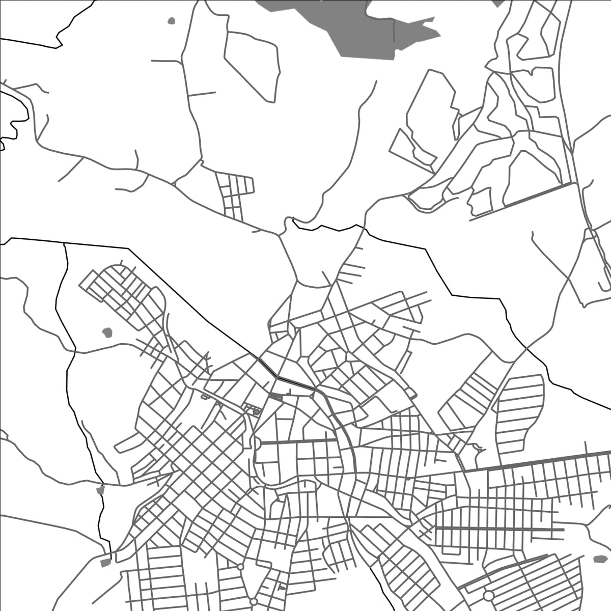 ROAD MAP OF BAMBUI, BRAZIL BY MAPBAKES
