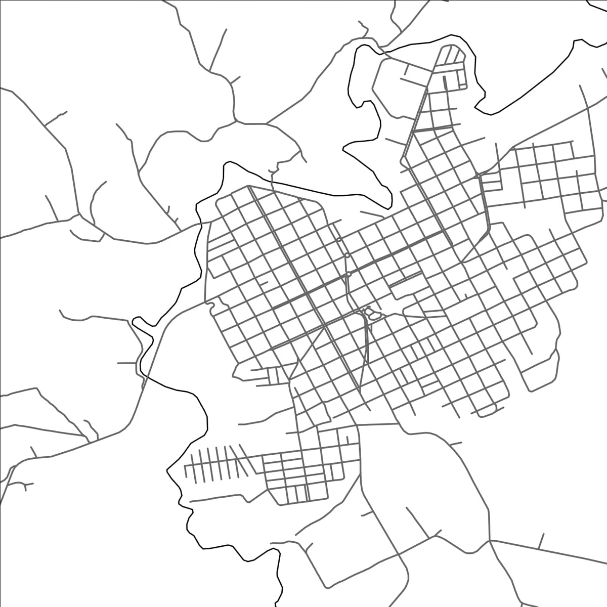 ROAD MAP OF BARBOSA FERRAZ, BRAZIL BY MAPBAKES