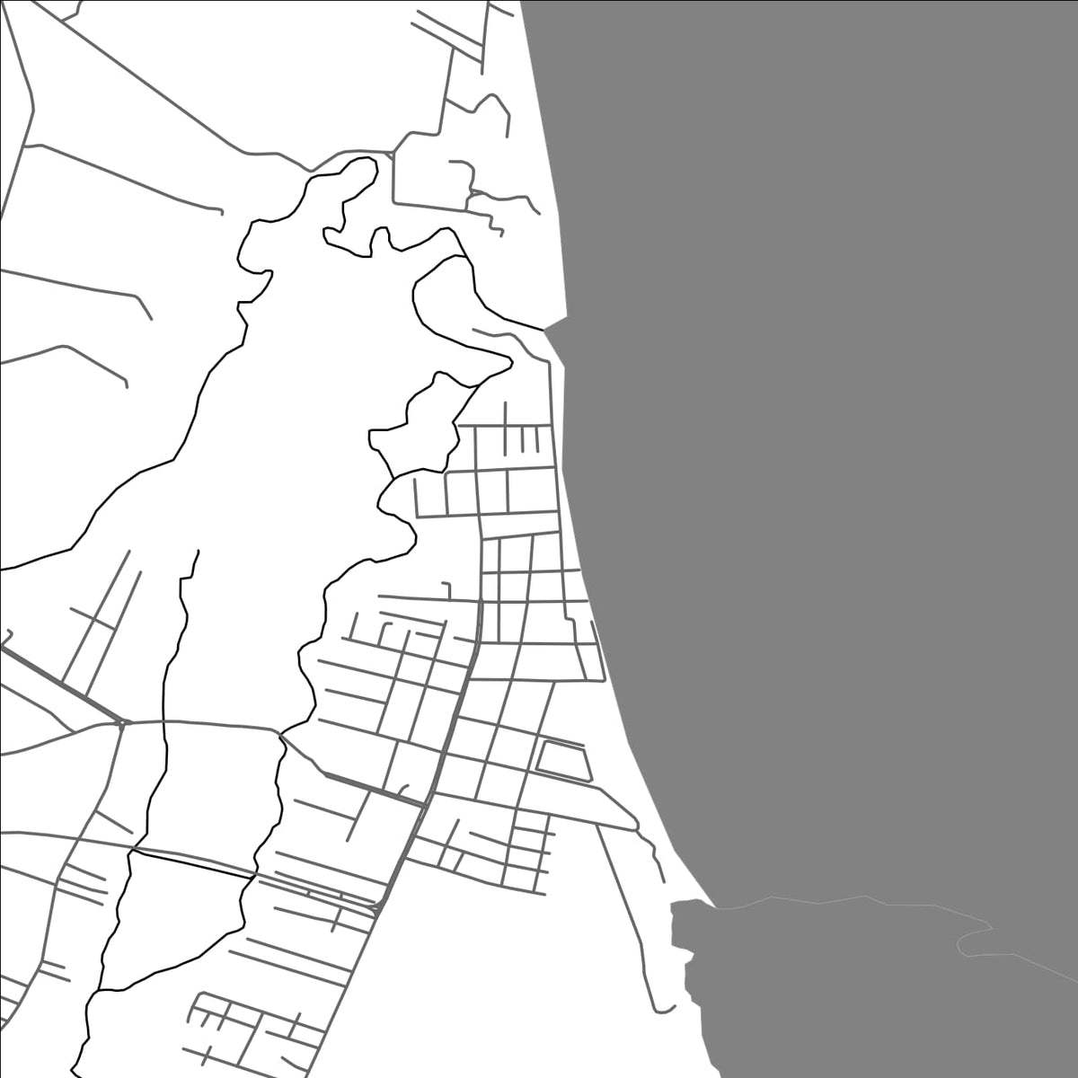 ROAD MAP OF BARRA DO RIBEIRO, BRAZIL BY MAPBAKES