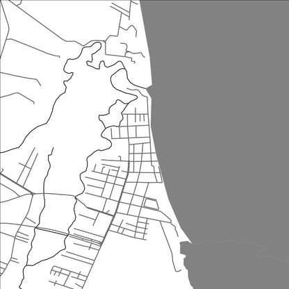 ROAD MAP OF BARRA DO RIBEIRO, BRAZIL BY MAPBAKES