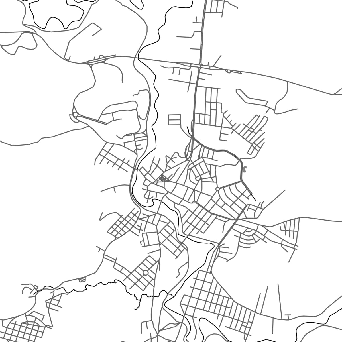 ROAD MAP OF BARROSO, BRAZIL BY MAPBAKES