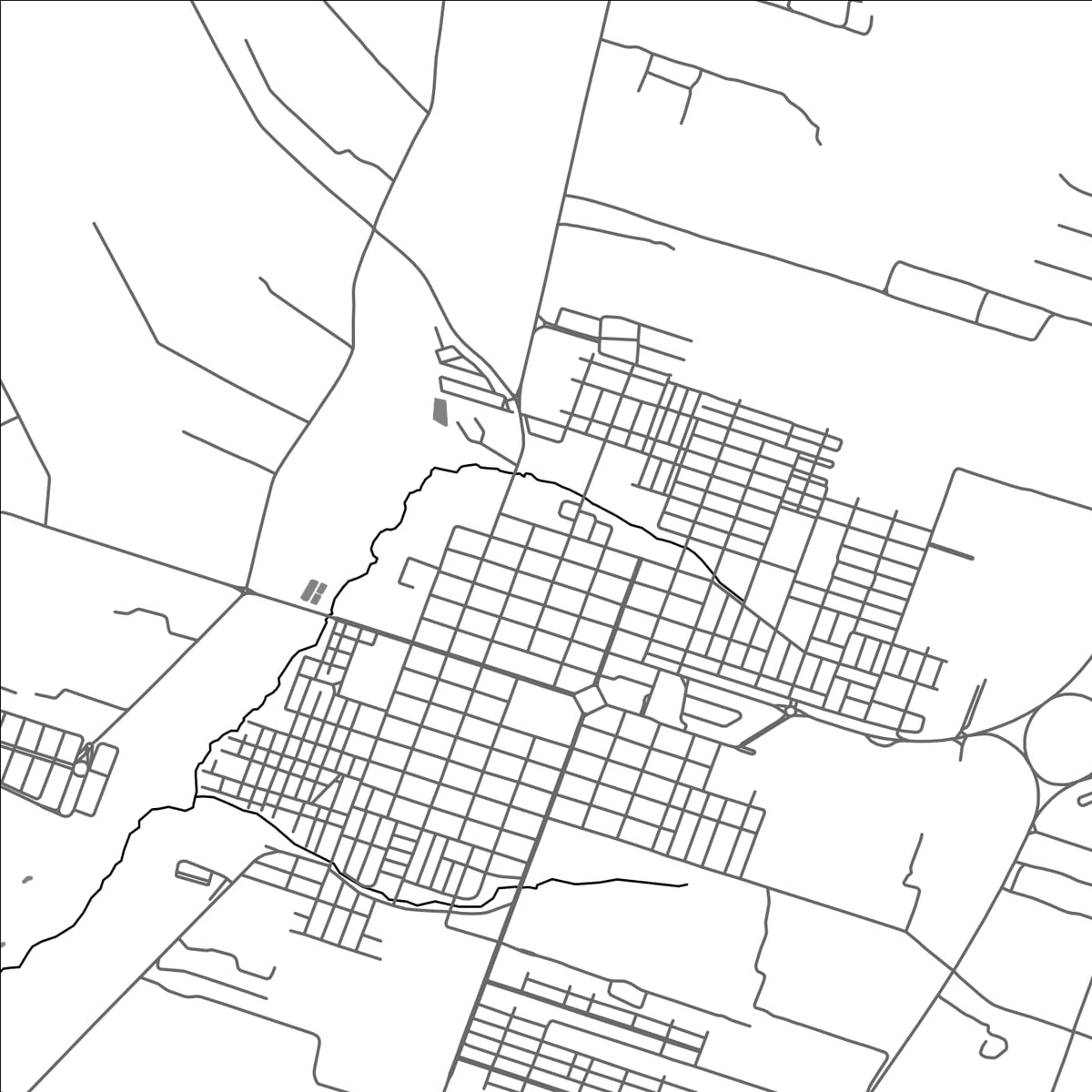 ROAD MAP OF BASTOS, BRAZIL BY MAPBAKES
