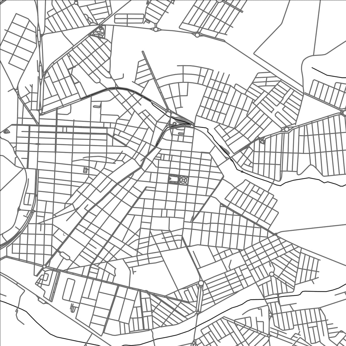 ROAD MAP OF BATATAIS, BRAZIL BY MAPBAKES