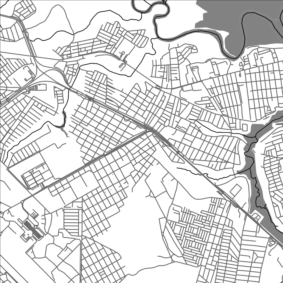 ROAD MAP OF BAYEUX, BRAZIL BY MAPBAKES