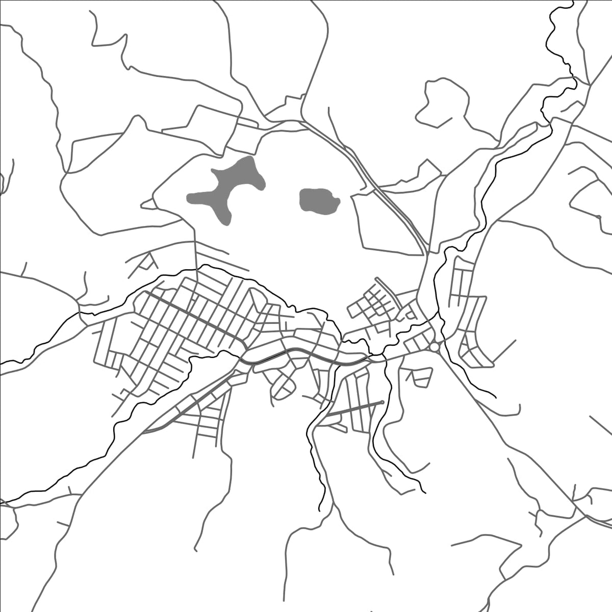 ROAD MAP OF BELO ORIENTE, BRAZIL BY MAPBAKES
