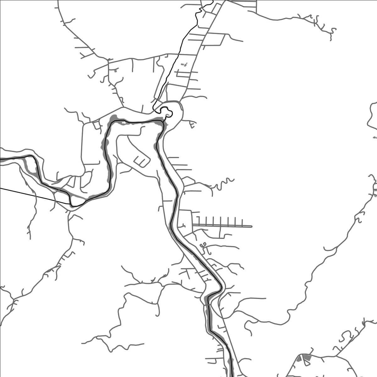 ROAD MAP OF BENEDITO NOVO, BRAZIL BY MAPBAKES