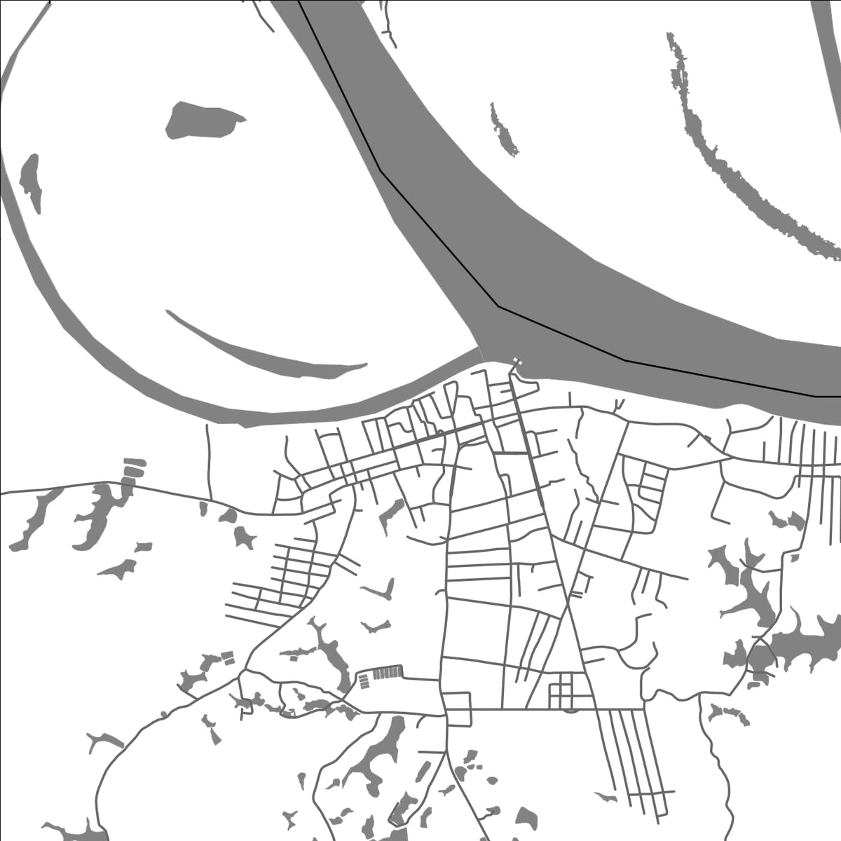 ROAD MAP OF BENJAMIN CONSTANT, BRAZIL BY MAPBAKES