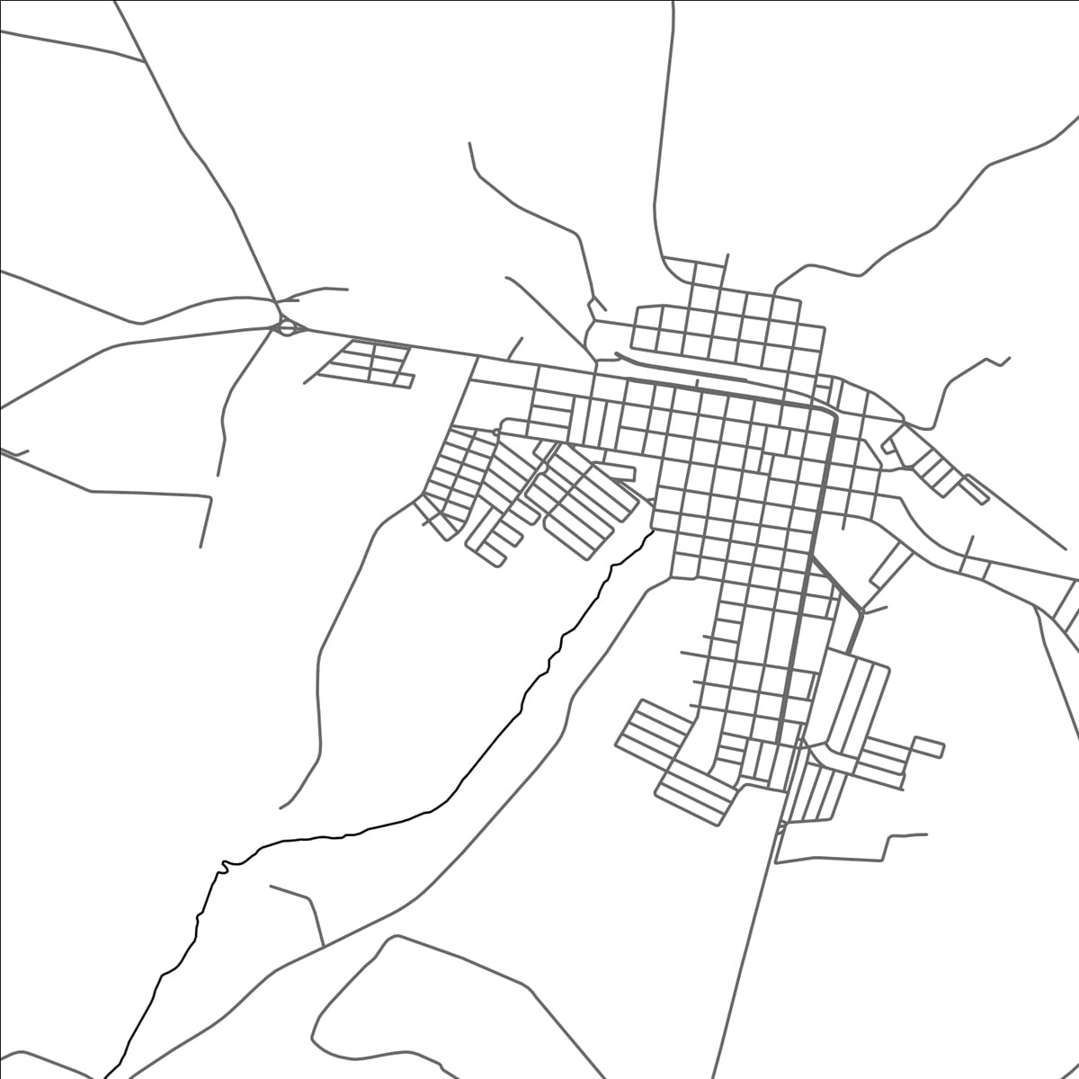 ROAD MAP OF BERNARDINO DE CAMPOS, BRAZIL BY MAPBAKES