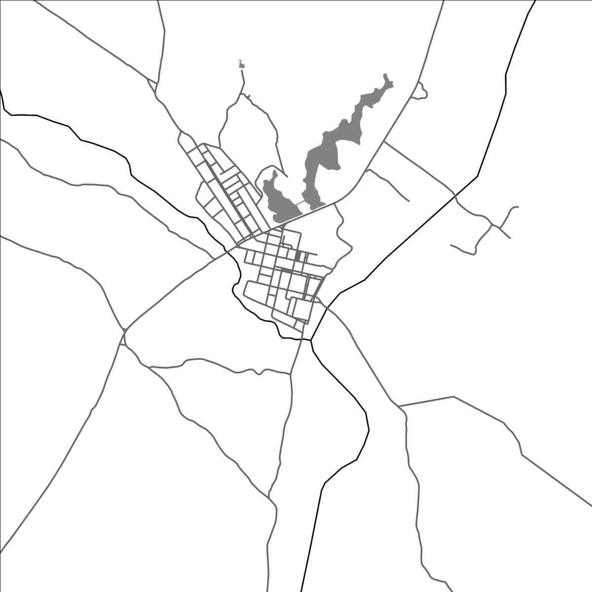 ROAD MAP OF BETANIA, BRAZIL BY MAPBAKES