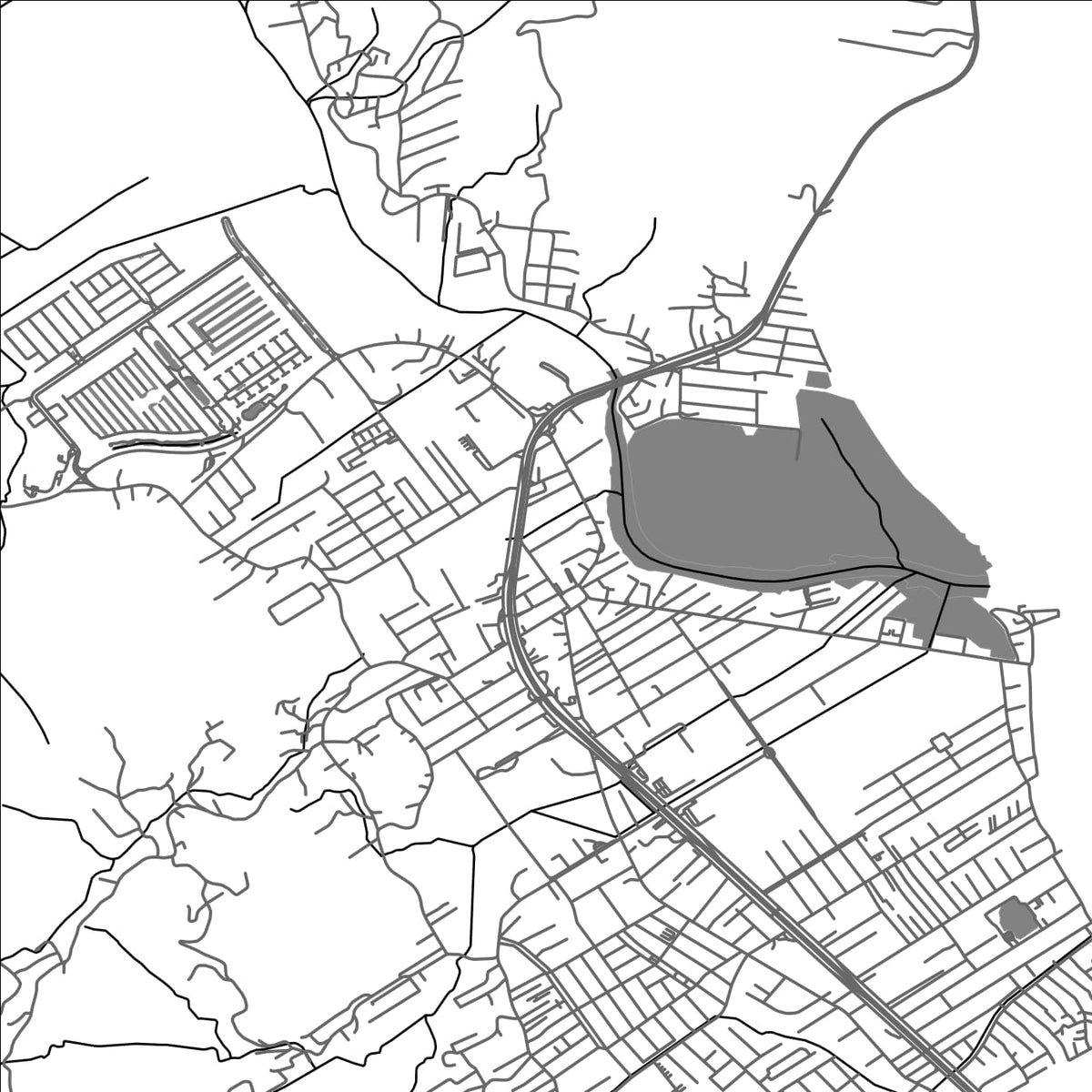 ROAD MAP OF BIGUACU, BRAZIL BY MAPBAKES