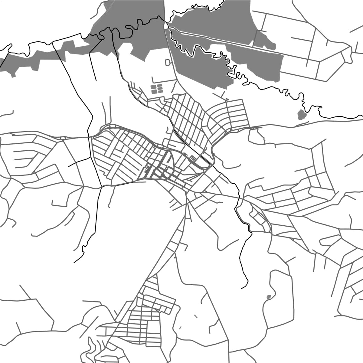 ROAD MAP OF BIRITIBA MIRIM, BRAZIL BY MAPBAKES