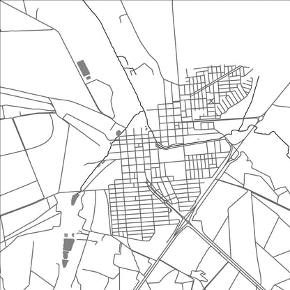 ROAD MAP OF BOA ESPERANCA DO SUL, BRAZIL BY MAPBAKES