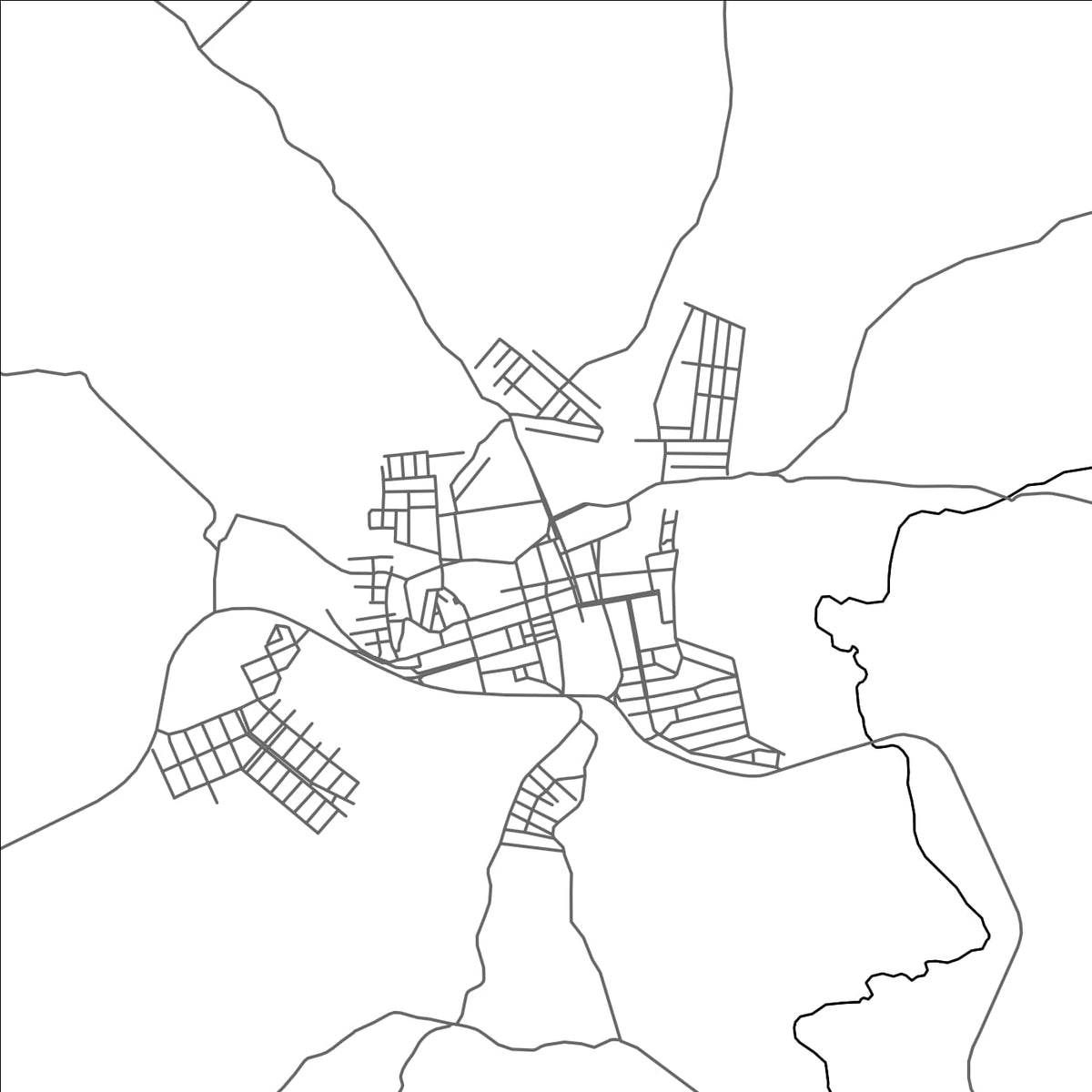 ROAD MAP OF BOA NOVA, BRAZIL BY MAPBAKES